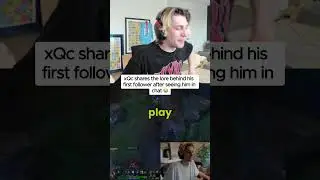 xQc finds his FIRST follower in chat 😳