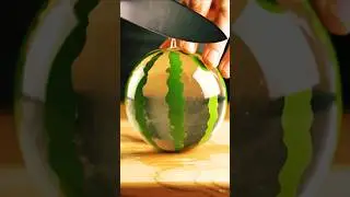Cutting Glass Watermelon 🍉 ✨ | Satisfying ASM Shorts