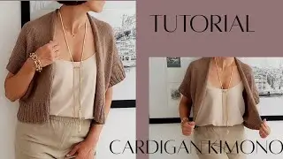 TUTORIAL FACILISSIMO CARDIGAN KIMONO-SUPER EASY KIMONO CARDIGAN-TUTORIAL STEP BY STEP