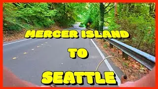 Mercer Island to Seattle Sunny Day POV Bikeride 🚴☀️ | Pacific Northwest Cycling Vibes