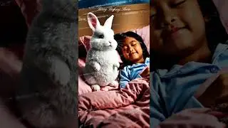 The Sleepiest Mission: Can Bunny Get the Little Girl to Sleep?#BunnyShow #BunnyChristmas