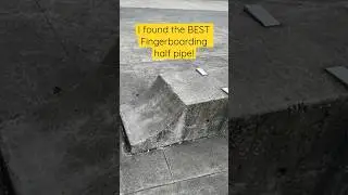 I found the BEST Fingerboard Half Pipe! #fingerboard #fingerboarding #skateboarding