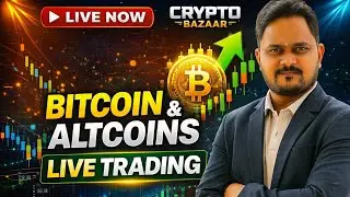 Bitcoin Live Trading 🔴 | BTC & Altcoin Analysis Hindi | Crypto Bazaar