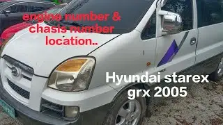 Engine & Chassis number location.       Grx starex 2005