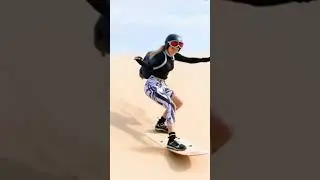 Fearless Skating in Desert on Sand #shorts #ytshorts #viralshorts #stunt #girl #ai #skating #girl