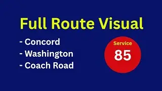 Full Route Visual | Go North East Bus Route 85 - Concord To Coach Road | LX54HAE/211