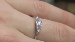 MD071 Multi Stone Diamond Engagement Ring