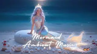 Moonlit Mermaid Princess by the Sea | Mermaid Ambient Music for Calm Background | 3 Hours
