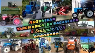 YANGI TRAKTORLA 8.Sentyabr.2025 Belarus-920 Mtz T40 T25 New Holland Chimgan-504 Jaguar Kombayn Jatka