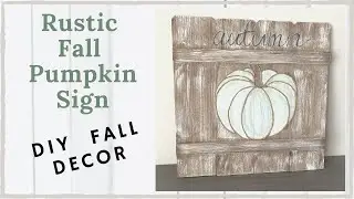 DIY EASY FALL DECOR // Repurposed Fall DIY // DIY Budget Friendly Pumpkin Sign // BlondieNextDoor