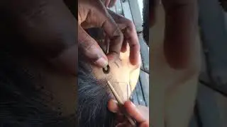 Ventilating a full lace wig, single knot. How to ventilate a full lace wig #lacefrontwig #lacewigs