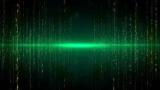 4K 10:00 min. Green Matrix Glowing Motion Background 2160p Efect