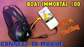 How To Connect Boat Immortal 400 To   Smartphone ⚡ pc headphone ko mobile me kese connect kre ?