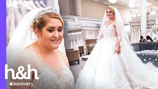 Un vestido con una gran cola para un largo pasillo hasta el altar | Vestido de Novia | Discovery H&H