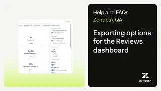 Exporting options for the Reviews dashboard