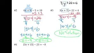 Solve Absolute Value Equations Video Lesson Notes_Alg 1