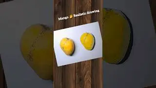 Mango 🥭 realistic drawing 💕#mango  #youtubeshorts#shorts #viral