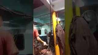 Proses pemasangan lampu engine room #shortvideo #electrical
