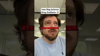 IN&Egrave;S REG A BALANCE GREG GUILLOTIN ?😨 #shorts #drama #springonshorts #gregguillotin #inesreg #tiktok