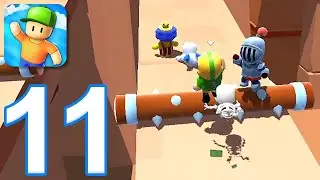 Stumble Guys - Gameplay Walkthrough Part 11 - New Map: Lost Temple (iOS, Android)
