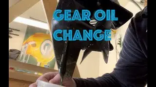 Honda B100 lower unit gear oil change