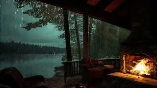 Heavy Rain & Thunderstorm Sounds for Sleeping ⛈️ Relaxing Rain at Night (4 Hours)