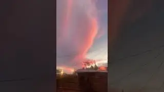 Magnificent 👑 Hot Pink Winter Storm Cloud Before Freeze / South Texas Skies 🌌