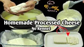 How to Make Processed Cheese at Home | Homemade Cheese Recipe No Rennet!