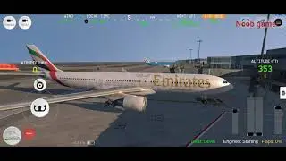 Qatar To London Flight simulator-Fs advance 