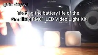 Testing the battery life of RM01 LED Video Light Kit | SmallRigger's Review