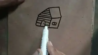 How to draw a beautiful house 🏡 easy for kids step by step #drawing4kids #foryou #drawing 