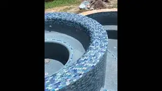 Toscano Pool Plaster. Stonescapes mini pebble aqua blue
