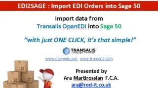 EDI2Sage: How to import EDI orders into Sage from OpenEDI