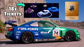 Gran Turismo 7 PS5 - Opening 18 Roulette Tickets!! Engine Swap Pull??!! (1.13)