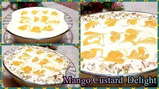 🥭 Mango Custard Delight | Easy & Delicious Creamy Mango Dessert By Maavins Kitchen