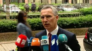 Doorstep statement by NATO SecGen Stoltenberg prior to EU Foreign Affairs Council meeting