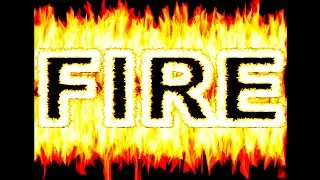 Fire Text Effect with The Flame Generator Completely on Photoshop [Photoshop Tutorial]