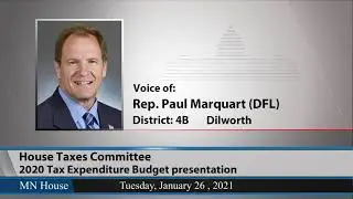 House Taxes Committee 1/26/21