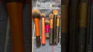 Cleaning My Makeup Brushes ✨ #foryou #brush #cleaningmotivation #beauty #shortvideo #explore