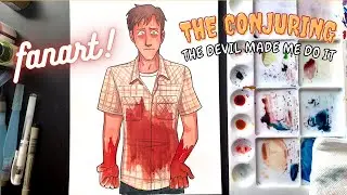 discussing the conjuring 'trilogy' while painting fanart!