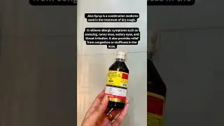 ALEX cough syrup for DRY cough #coughremedies #cough #symptoms #uses