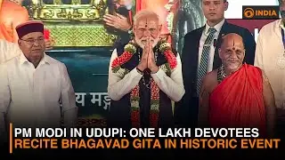 PM Modi in Udupi: One Lakh Devotees Recite Bhagavad Gita in Historic Event