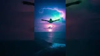 #storm #flying #beautiful #neon #ocean
