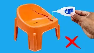 Don't throw away old plastic! How to repair broken chair plastic in Just 3 Minutes