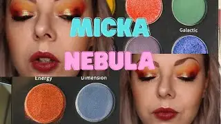 EU INDIE BRAND FROM FRANCE! MICKA BEAUTY - NEBULA PALETTE - 2 LOOKS