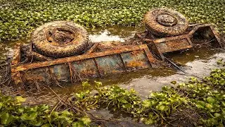 🔥 Forgotten Material Truck Found Underwater After Years of Abandonment : Restorations Genius