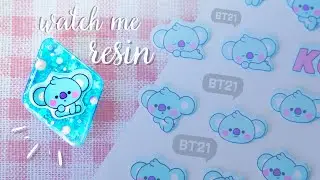 Relax & Resin - DIY BT21 Kawaii Resin Charm ~ Puffy Sticker Collection 3