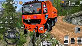 4x4 Power Full Tipper Truck Driving In Offroad | Bus Simulator Indonesia 12 Wheeler Mode