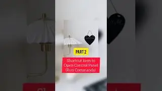 PART 2: Shortcut keys to Open Control Panel (Run Commands) #shorts