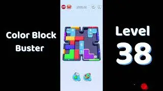 Color Block Buster Level 38 🧩 | Relaxing Block Puzzle Game | No Timer No Stress